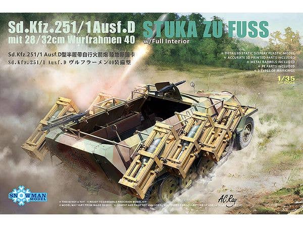 Sd Kfz.251/1 Ausf.D mit 28/32cm Wurfrahmen 40 STUKA ZU FUSS w/Full Interior