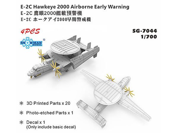 US E-2C Hawkeye 2000 early warning aircraft 4 Aircraft 3D Printed