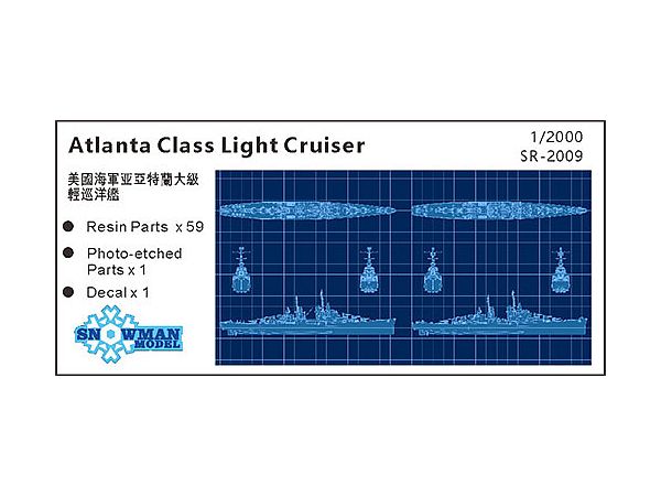 2 US Atlanta-class Light Cruisers