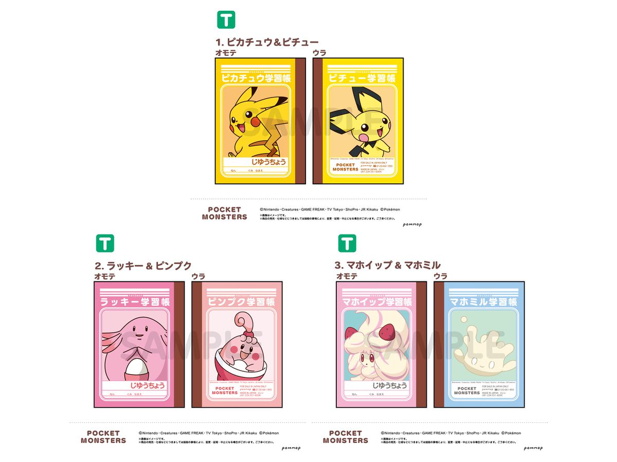 Pokemon: Mini Study Book Set (T)