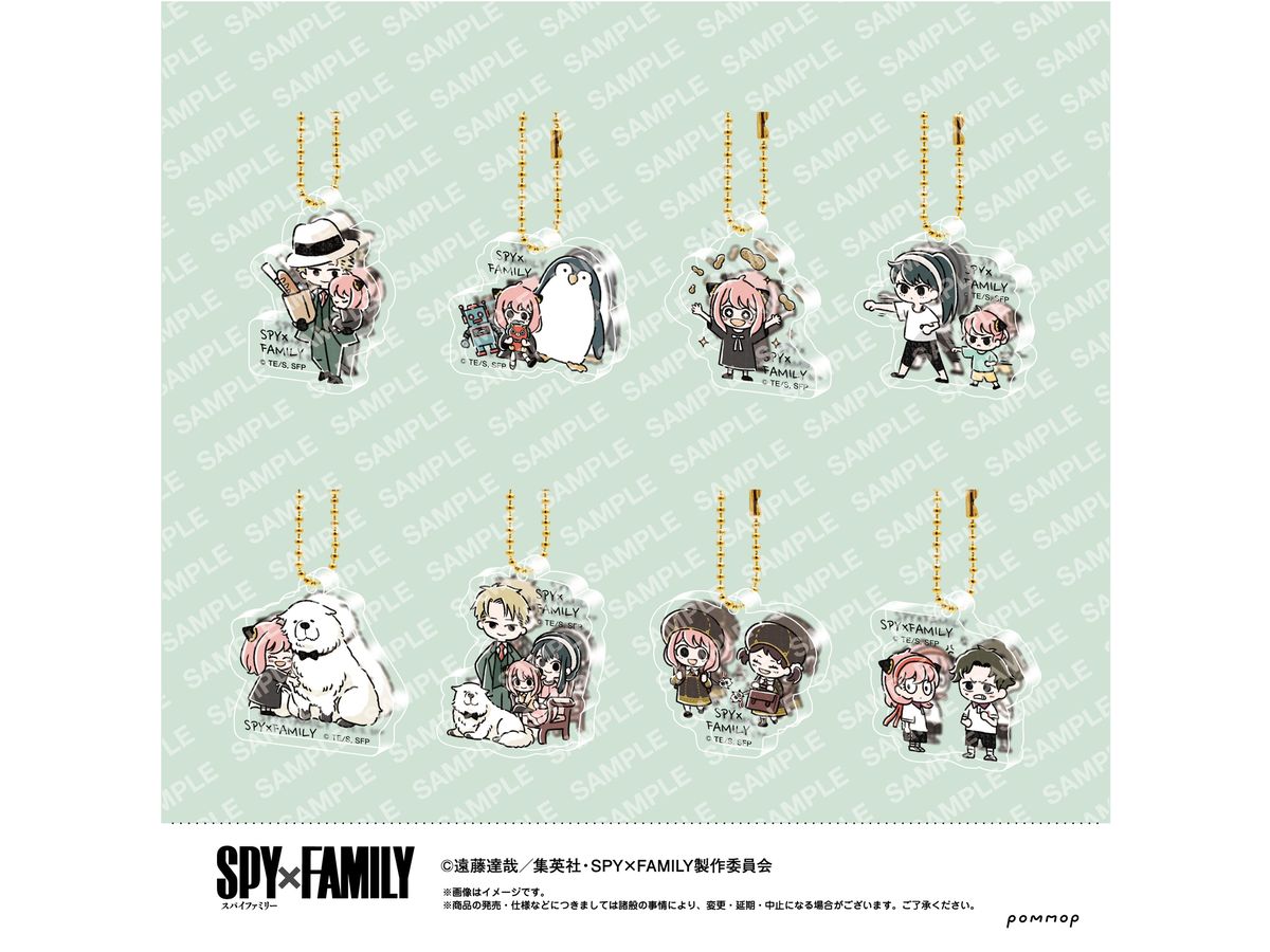 Spy x Family: YuruStyle mini Acrylic Keychain Collection 1Box 8pcs