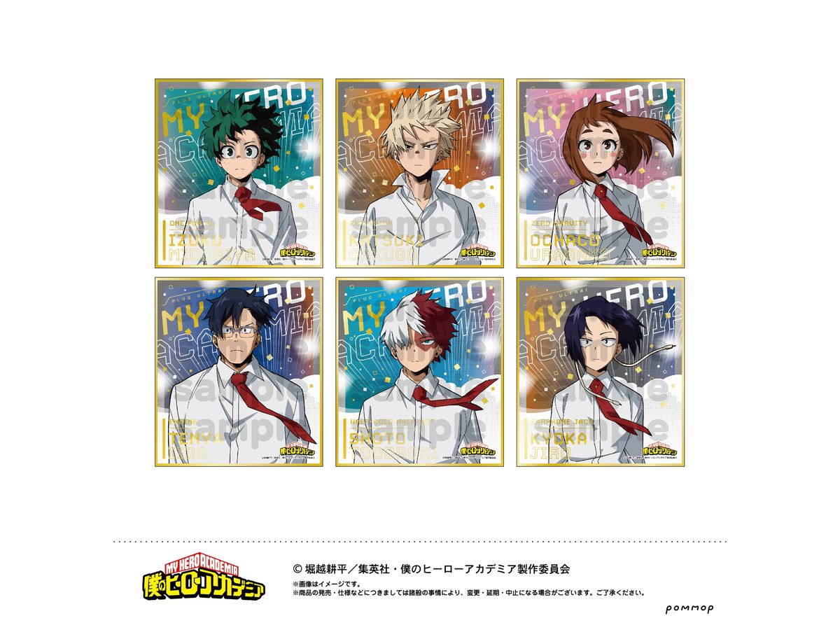 My Hero Academia: Foil Stamping Mini Shikishi Collection 1Box (6pcs)