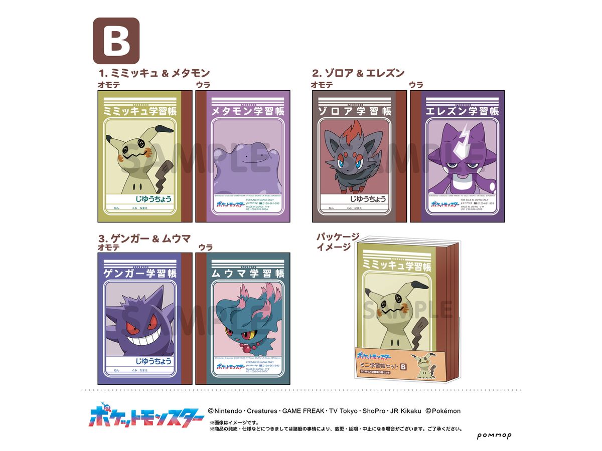 Pokemon: Mini Study Book Set -Vol.7- (B)