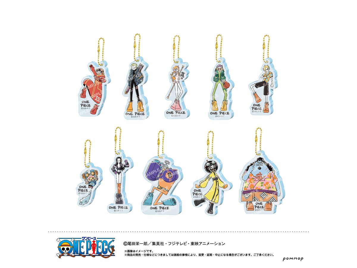 One Piece: Acrylic Keychain Collection -YuruStyle 1st edition- 1Box 10pcs