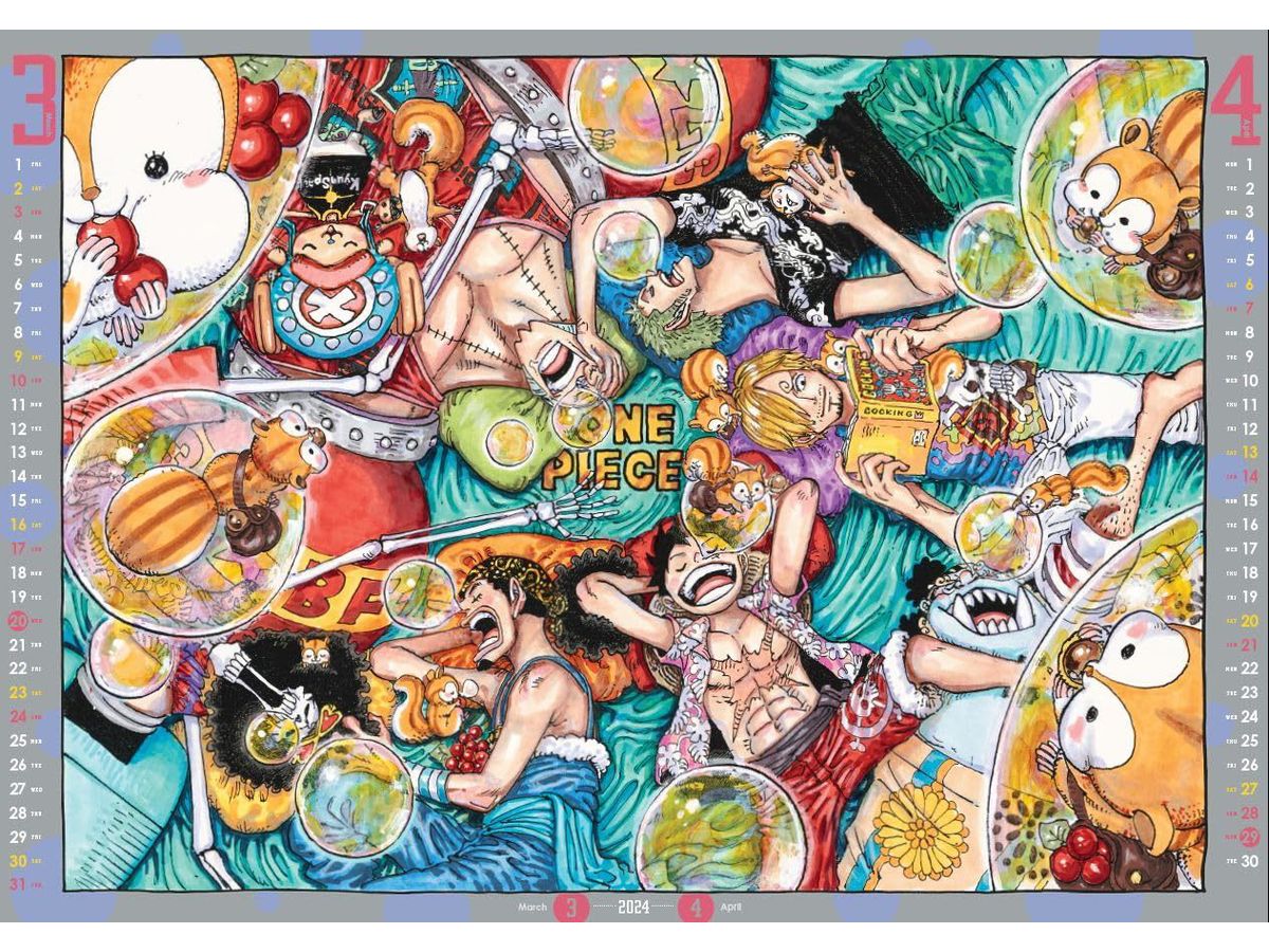 One Piece: Comic Calendar 2024 (Large Size)