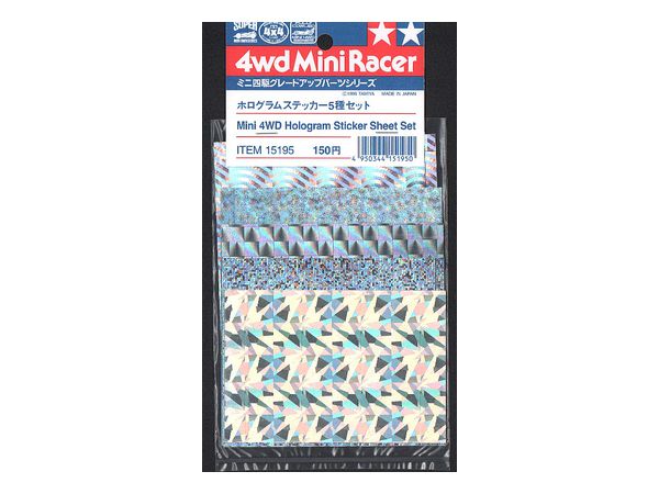 Mini 4WD Hologram Sticker Sheet Set