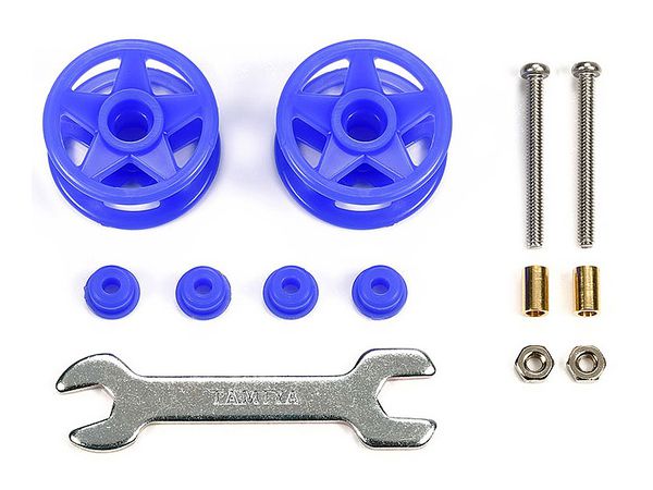 GP.532 Low Friction Plastic Double Rollers (Blue/19-19mm)
