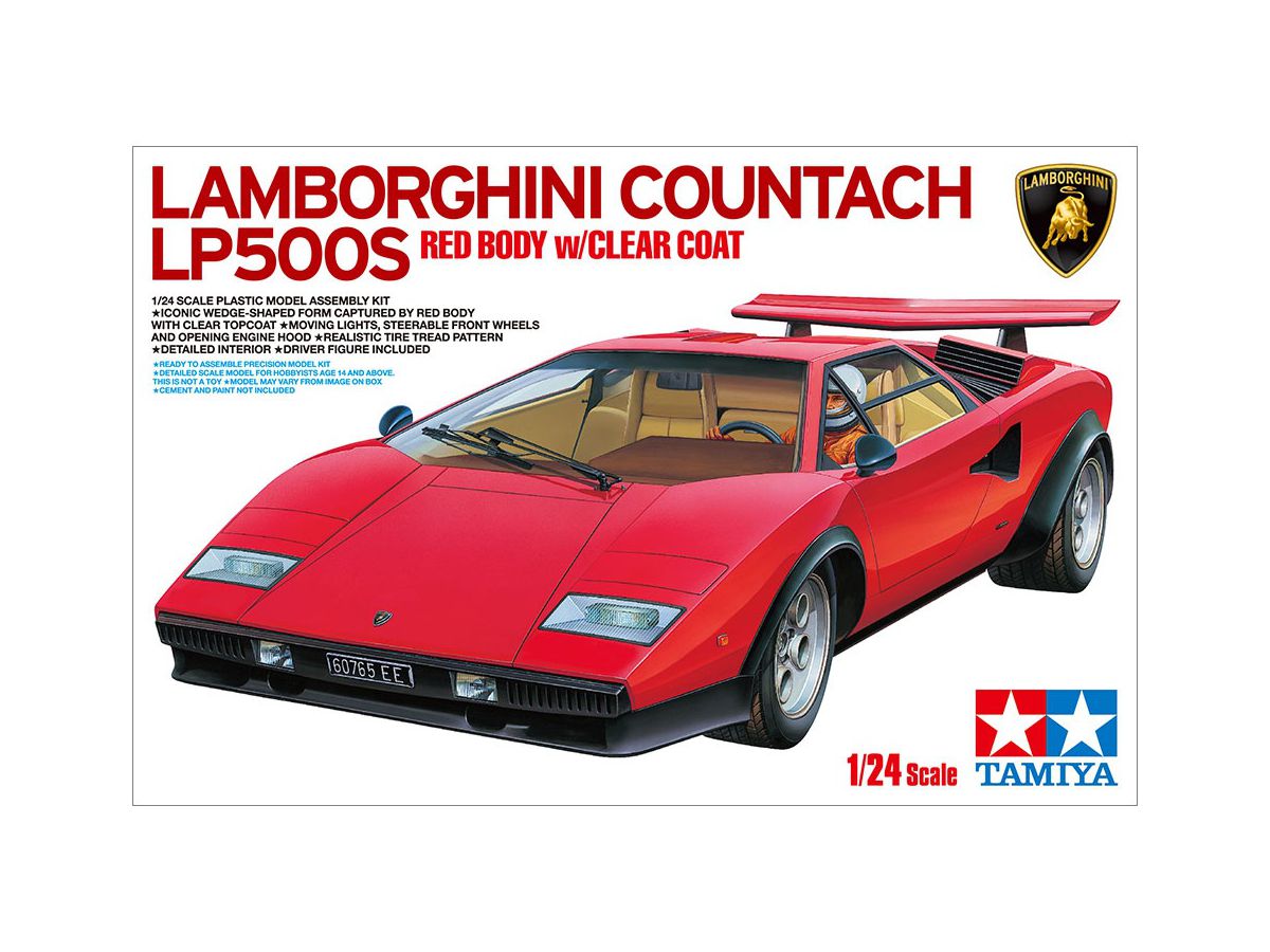 Lamborghini Countach LP500S Red Body w/Clear Coat)