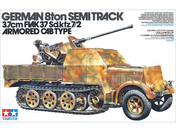 GERMAN 8ton SEMI TRACK 3.7cm FLAK 37 Sd.kfz.7/2 ARMORED CAB TYPE