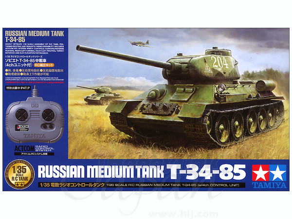 Tamiya - 1/35 R/C Russian Medium Tank T-34-85 (w/Control Uni