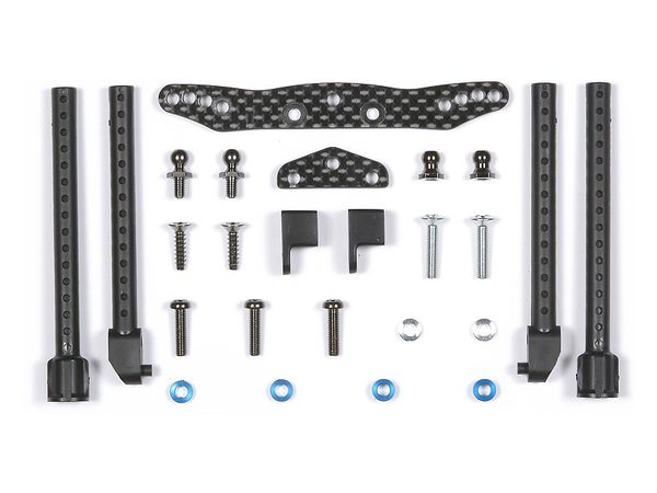 OP.1059 TT01 TYPE-E Carbon Damper Stay (FRONT)