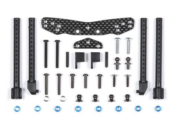 OP.1060 TT01 TYPE-E Carbon Damper Stay (REAR)