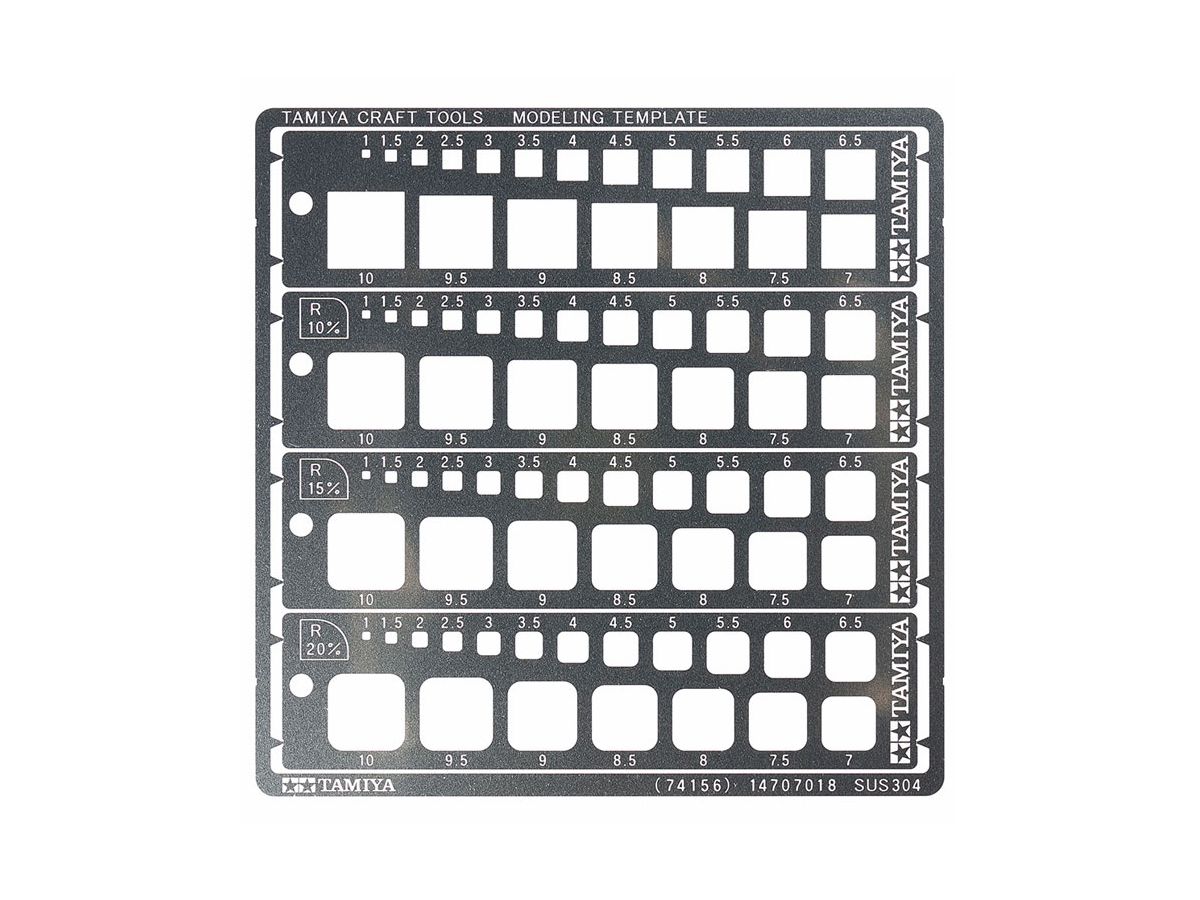Modeling Template (Square, 1-10mm)