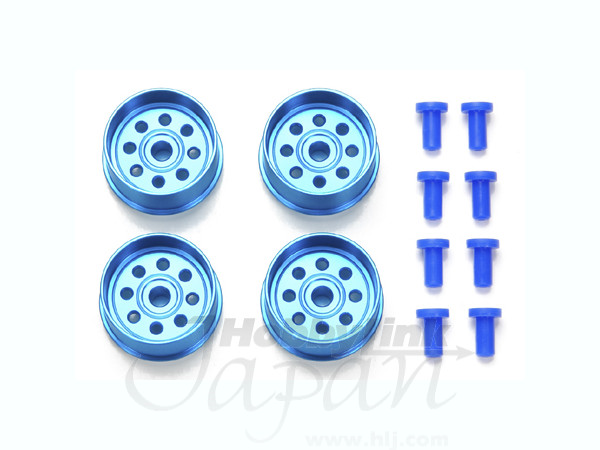 HG Aluminum Large Dia. Narrow Wheels (Blue, 4pcs)