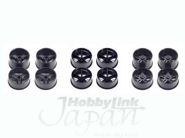 Large Dia. Carbon Wheel Set Für Mini 4WD – Mit Slot Slick Tires | Upgrade-Teile Für Rennwagen-Modelle | 2x Räder