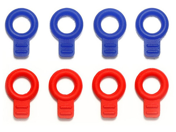 Rubber Body Catches (Blue/Red) [Mini 4WD Limited]
