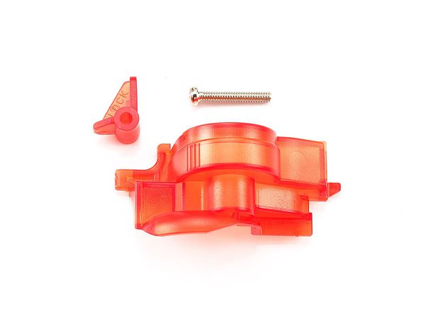 Super-II Easy Locking Gear Cover (Clear Red) Mini 4WD Station (Mini 4WD Limited)