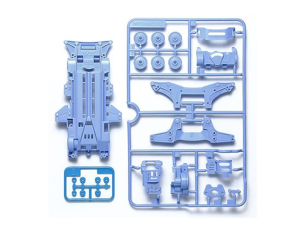 VZ Color Chassis Set (Pastel Blue) (Mini 4WD Special Project)