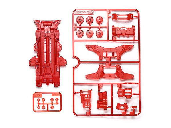 VZ Color Chassis Set (Red) (Mini 4WD Special Project)