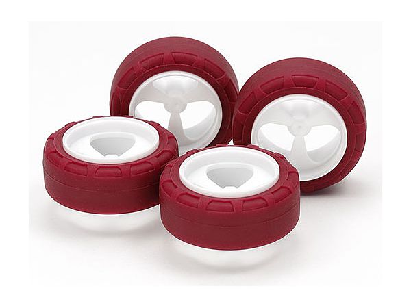 Low Friction Small Diameter Narrow Tire (24mm) & 3 Spoke Wheels