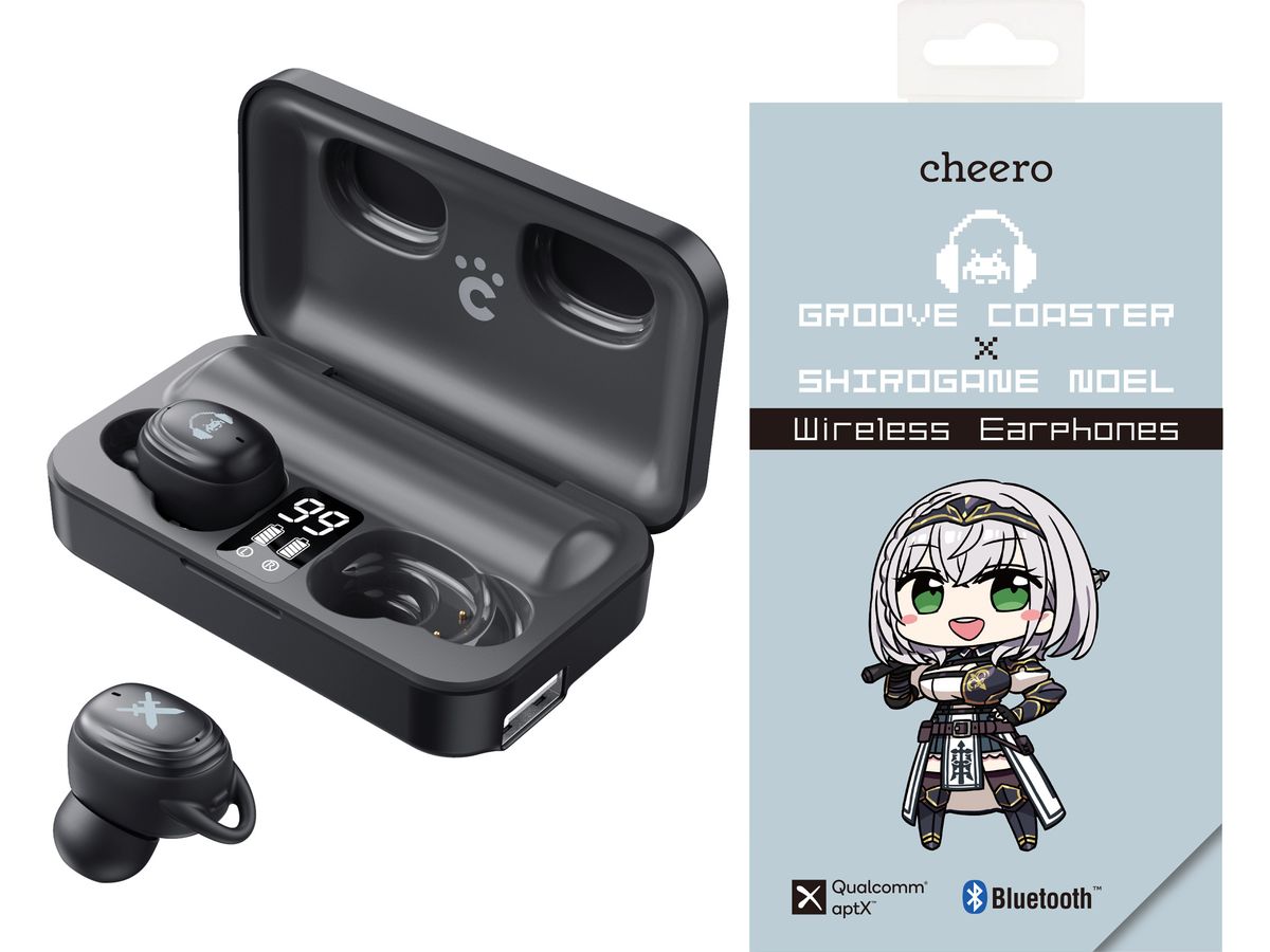 GROOVE COASTER x SHIROGANE NOEL Wireless Earphones