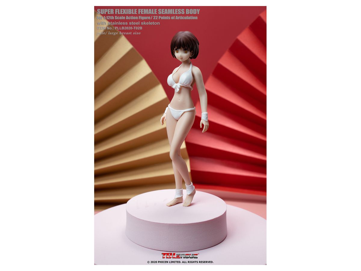 Female Seamless Body Stainless Steel Skeleton Large Bust Pale B