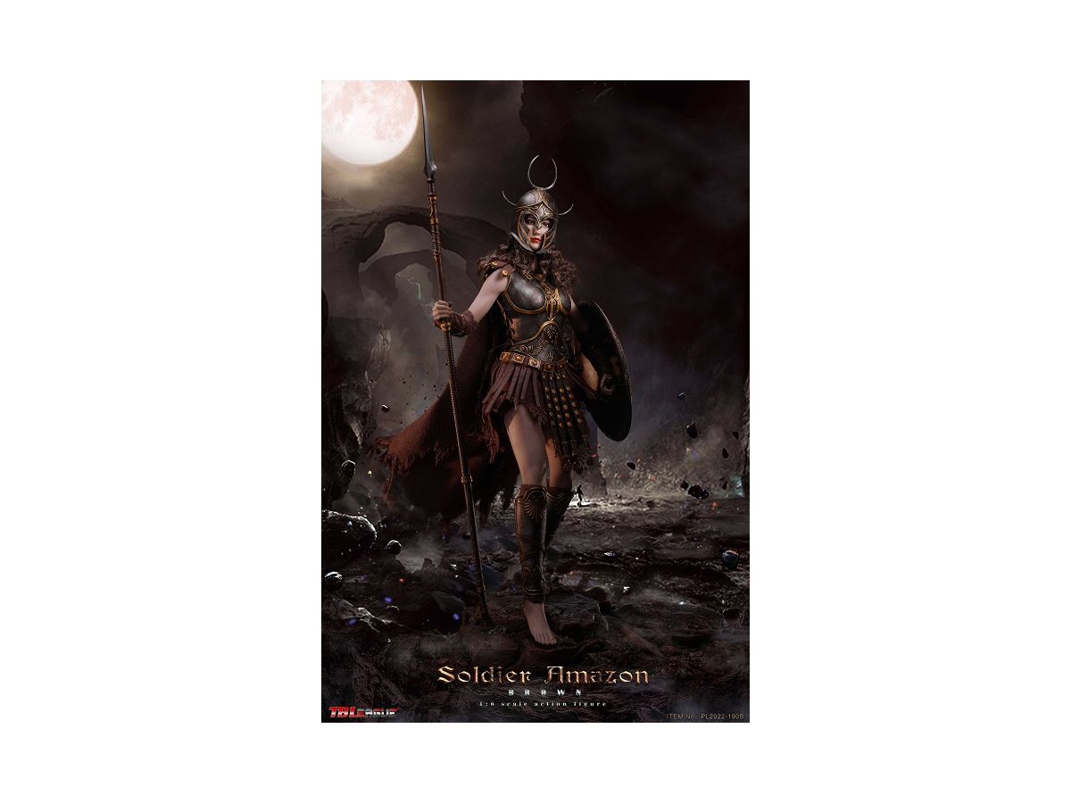Amazon Female Soldier B Brown Armor