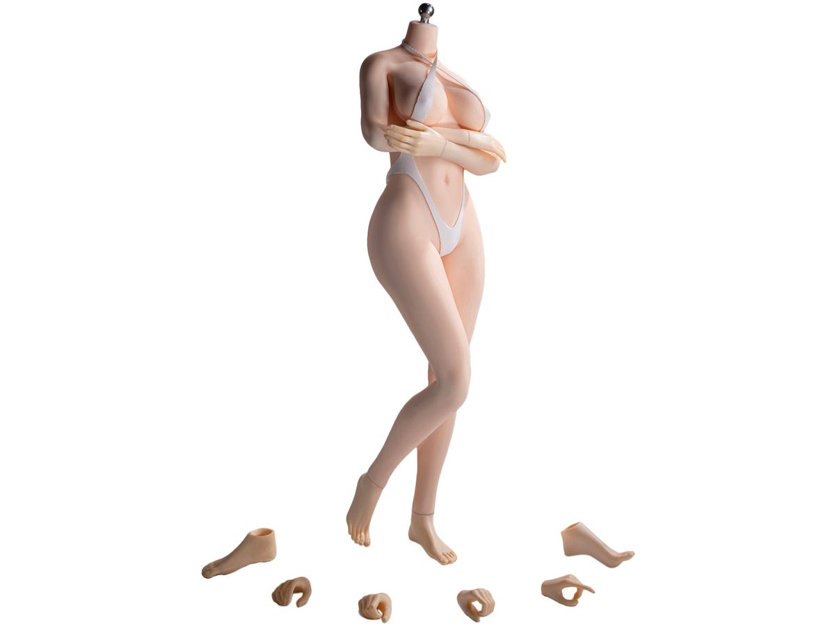 Super Flexible Female Seamless Body Pale Large Bust S52A