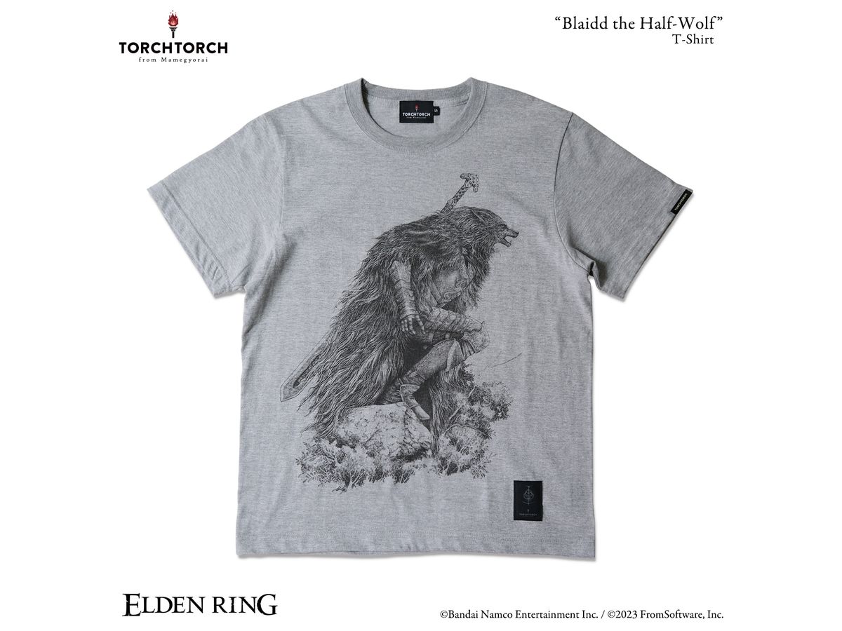 ELDEN RING x TORCH TORCH / Blaidd the Half-Wolf T-shirt Heather Gray XXL