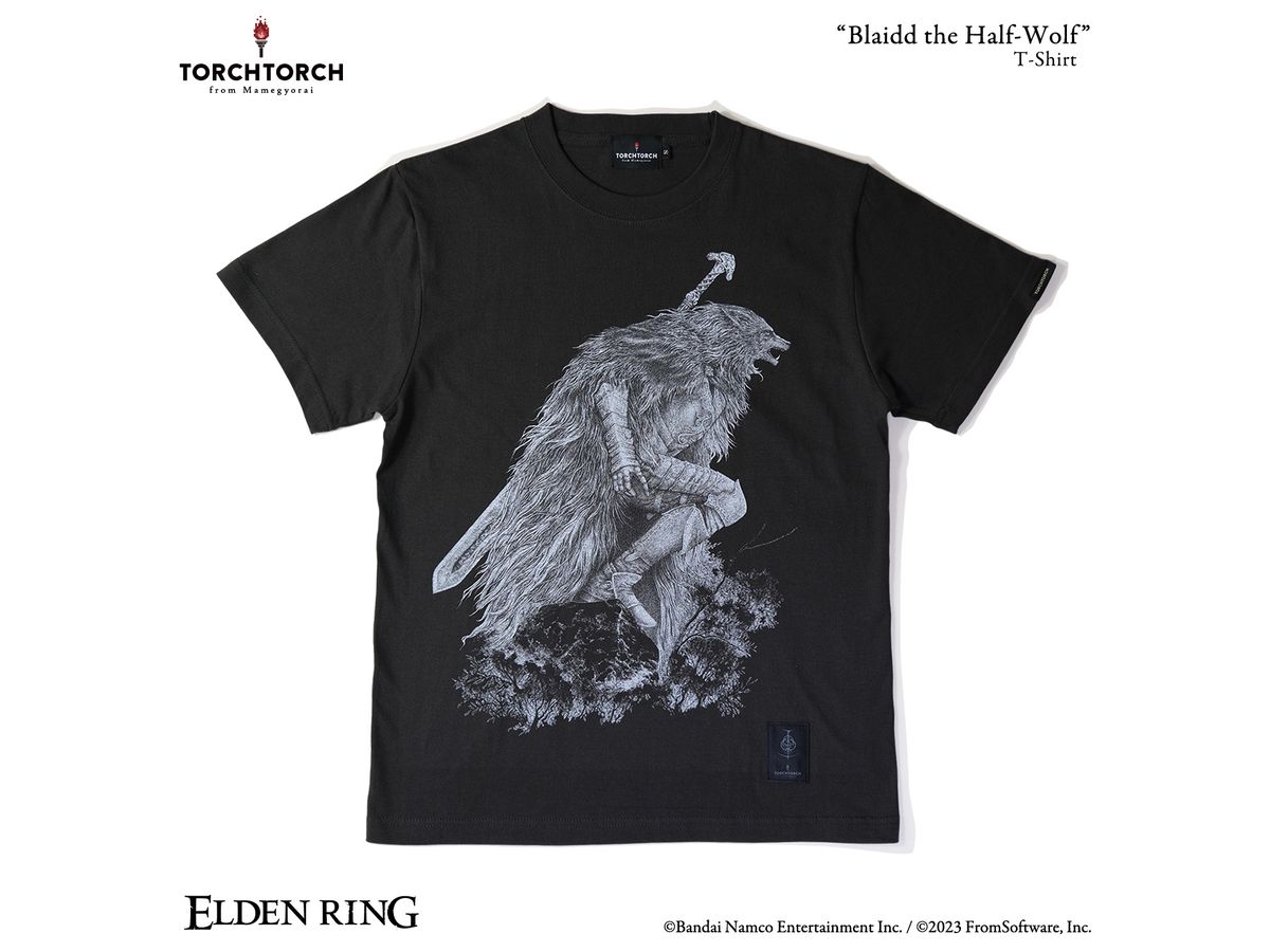ELDEN RING x TORCH TORCH / Blaidd the Half-Wolf T-shirt Ink Black M
