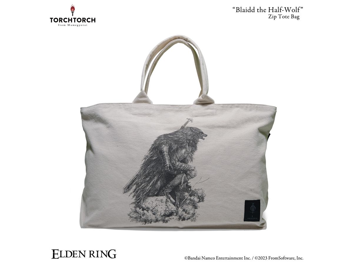 ELDEN RING x TORCH TORCH / Blaidd the Half-Wolf Zip Tote Natural