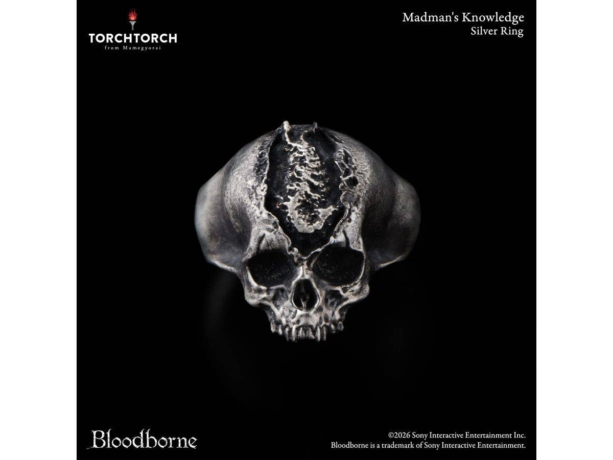 Bloodborne x TORCH TORCH/ Madman's Knowledge Silver Ring (Ring Size 8)