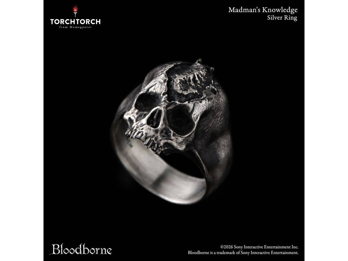 Bloodborne x TORCH TORCH/ Madman's Knowledge Silver Ring (Ring Size 16)
