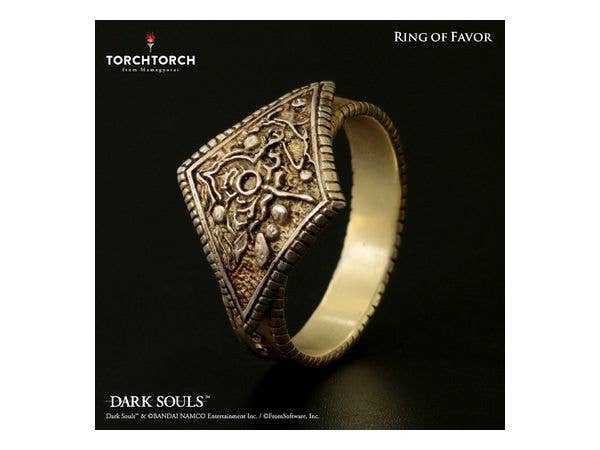 Dark Souls x TORCH TORCH Ring Collection Ring of Favor Men's Model Size-23 (Circumference 63.9mm)