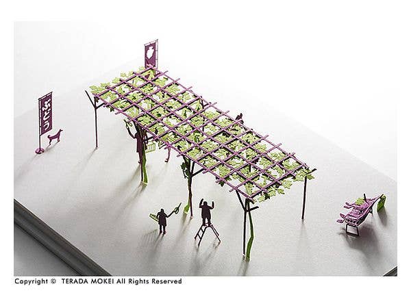 Architectural Model Accessories Series No.36 Grape Picking Ed. Light Green x Purple