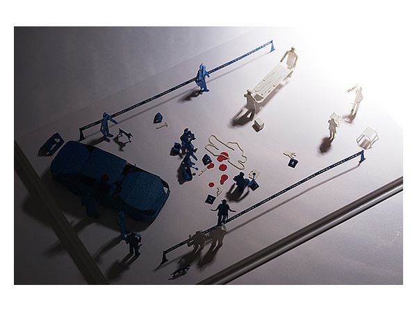 Architectural Model Accessories Series Set No.59 On-Site Examination Ed. Red x Light Gray x Blue