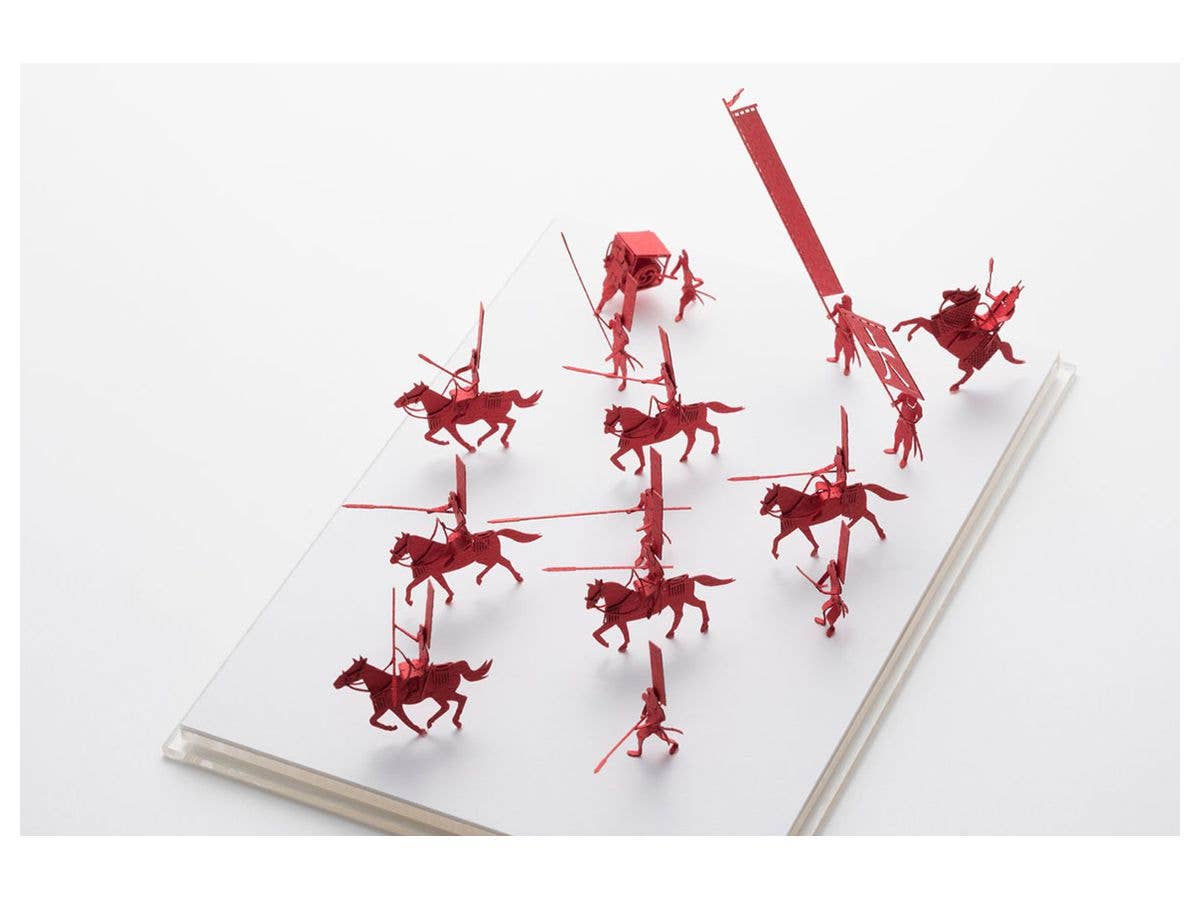 Architectural Model Accessories Series Set No.80 Takeda Kiba-tai Ed. Red