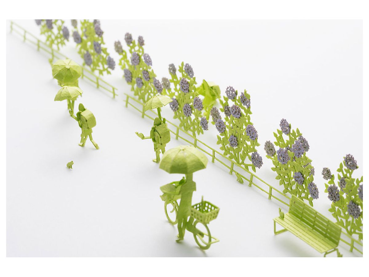 Architectural Model Accessories Series Set No.82 Rainy Season Ed. Light Purple x Light Green