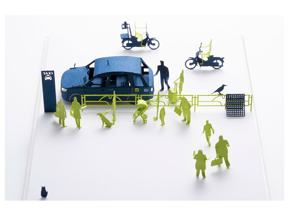 Anex Landscape for Architectural Model Set No.88 Taxi Stop Ed. Navy x Light Green