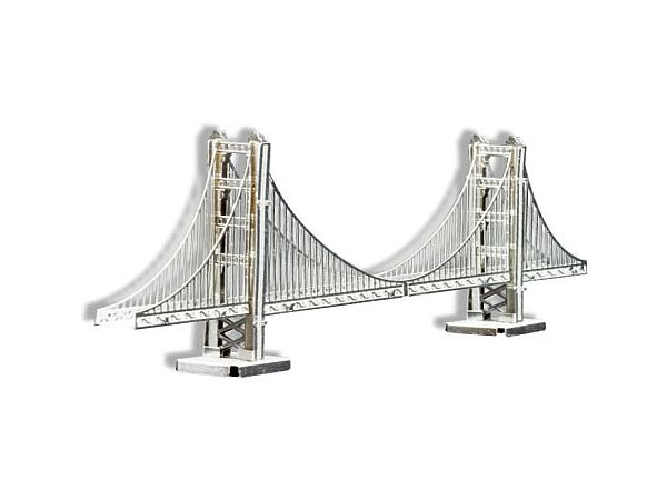 Metallic Nano Puzzle: Golden Gate Bridge W120 x H170 x D2mm