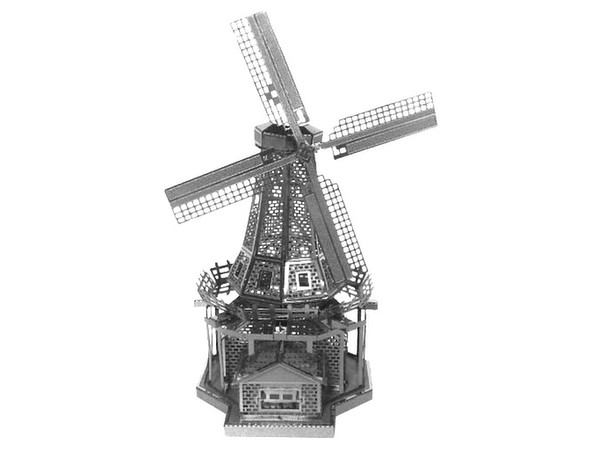 Metallic Nano Puzzle: Dutch Windmill