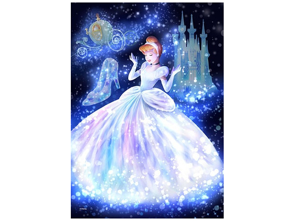 Stained Art Jigsaw Puzzle: Wrapped in Magical Light (Cinderella) 266pcs 18.2 x 25.7cm