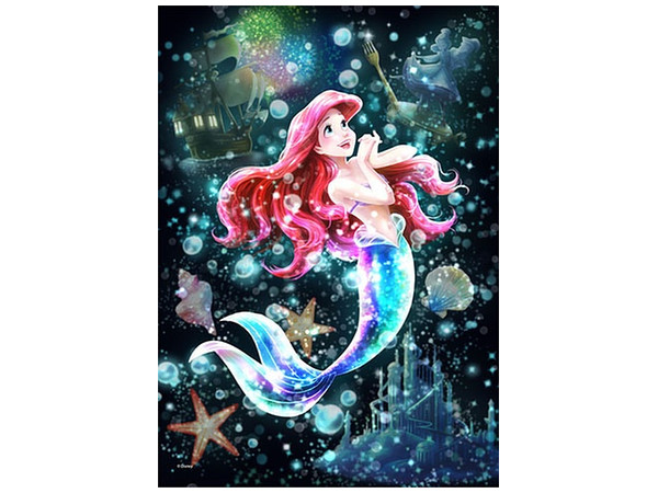 Stained Art Jigsaw Puzzle: Kagayaku Akogar no Sekai (Ariel) 266pcs 18.2 x 25.7cm