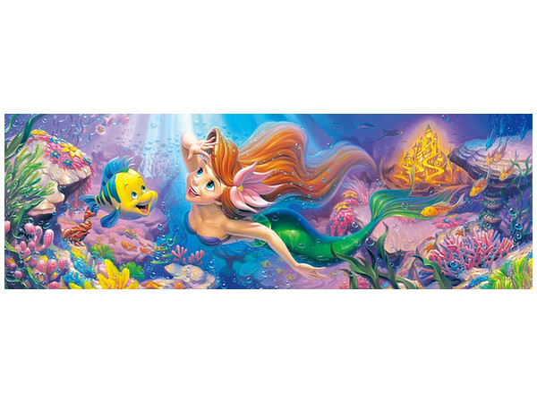 Stained Art Jigsaw Puzzle: To the World I Long For (The Little Mermaid) 456pcs (18.5cm x 55.5cm)