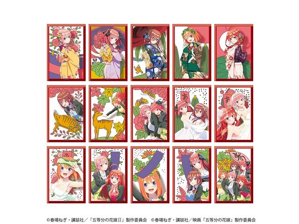 The Quintessential Quintuplets Hanafuda Can Badge 1Box 15pcs