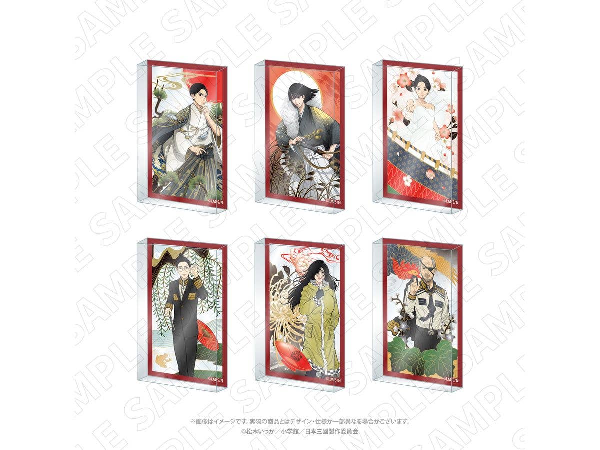 TV Anime Nippon Sangoku: Charaditional Toy Trading Hanafuda-style Acrylic Block 1Box 6pcs
