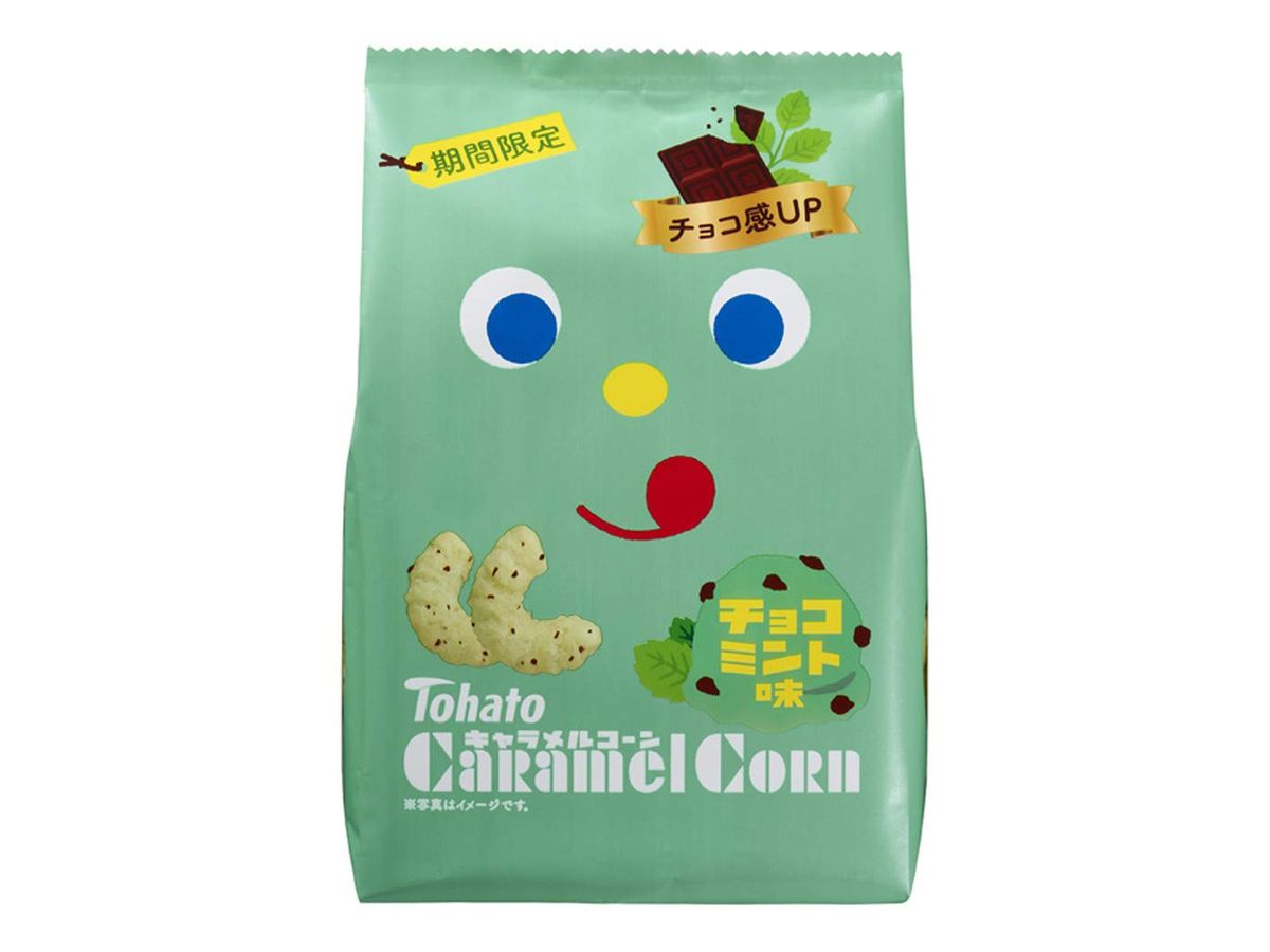 Tohato: Caramel Corn Chocolate Mint Flavor 77g