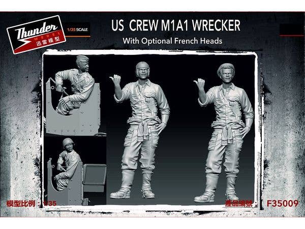 US Crew M1A1 Wrecker With Optional French Heads - Back it up!