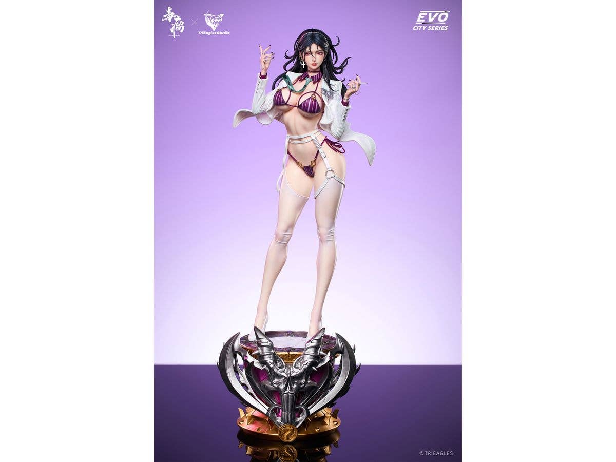 suit thug Rain Lily Statue (White Coat Ver.)