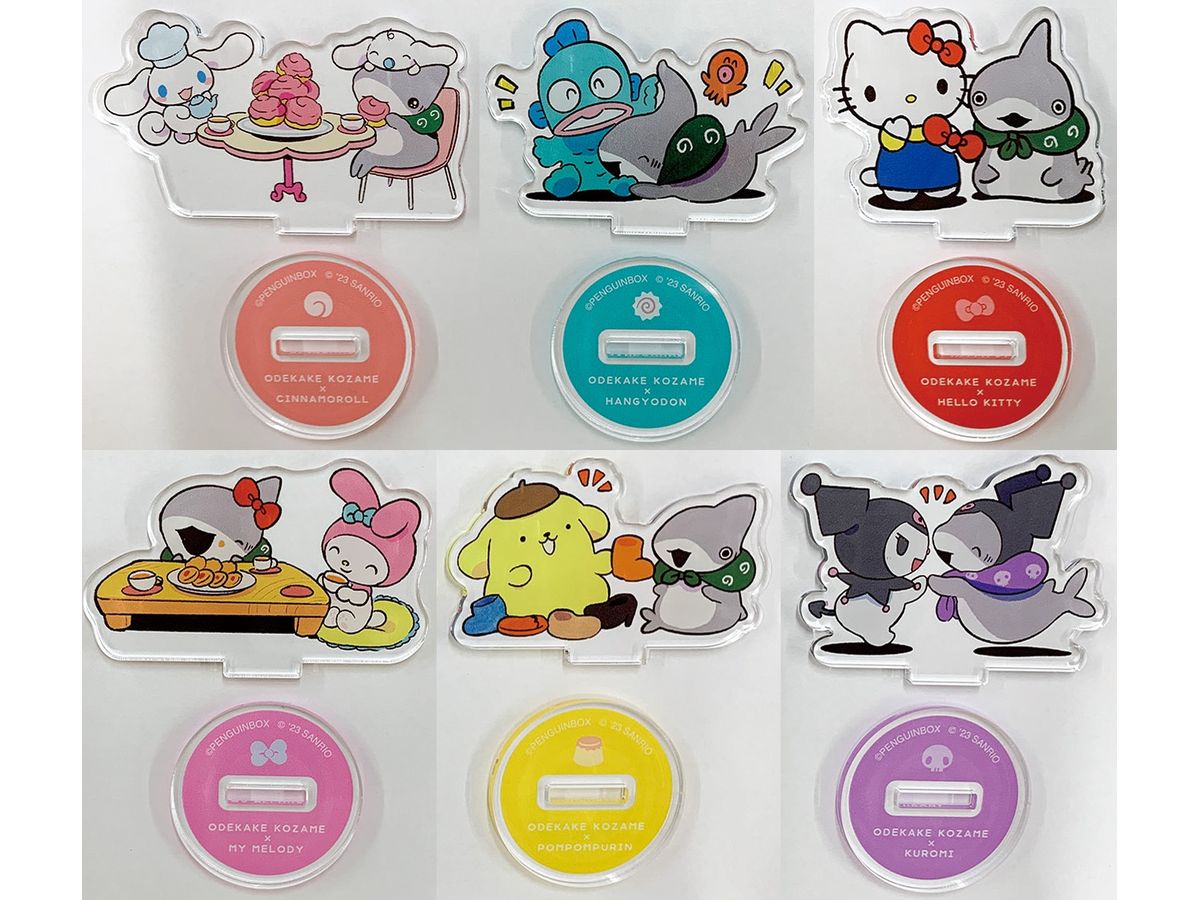 ODEKAKE KOZAME x Sanrio Characters: Trading Acrylic Stand (ODEKAKE KOZAME): 1Box (6pcs)